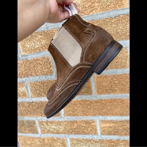Calzoleria Toscana Wingtip chelsea boots 8.5 - Picture 13 of 14